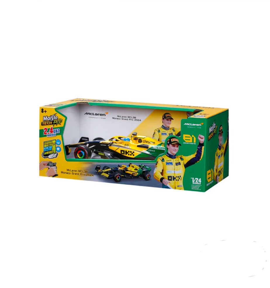 1:24 Premium RC F1 Mclaren 2024 Piastri Senna Livery 2.4GHZ