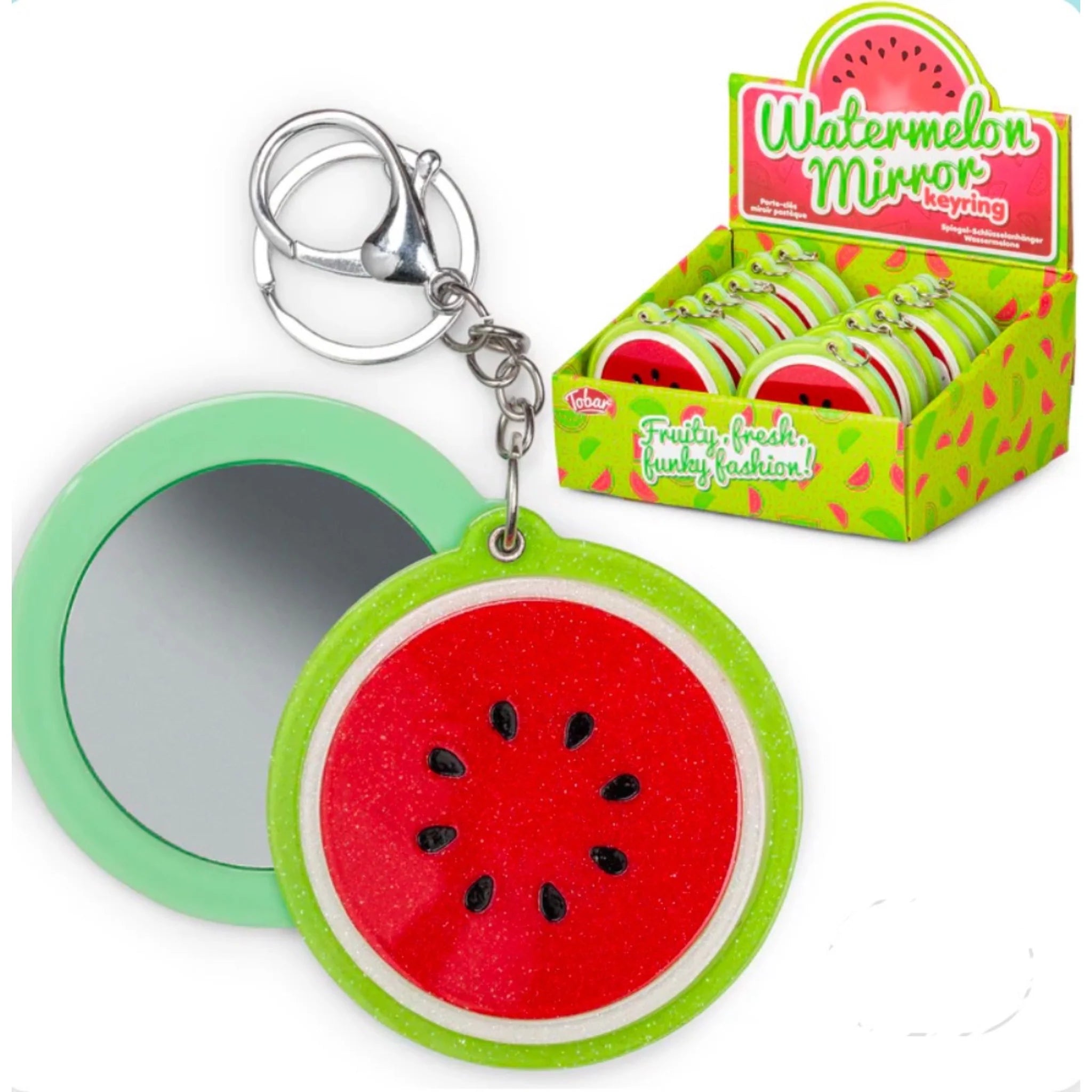 Watermelon Mirror Keyring x 12 (Full Box)